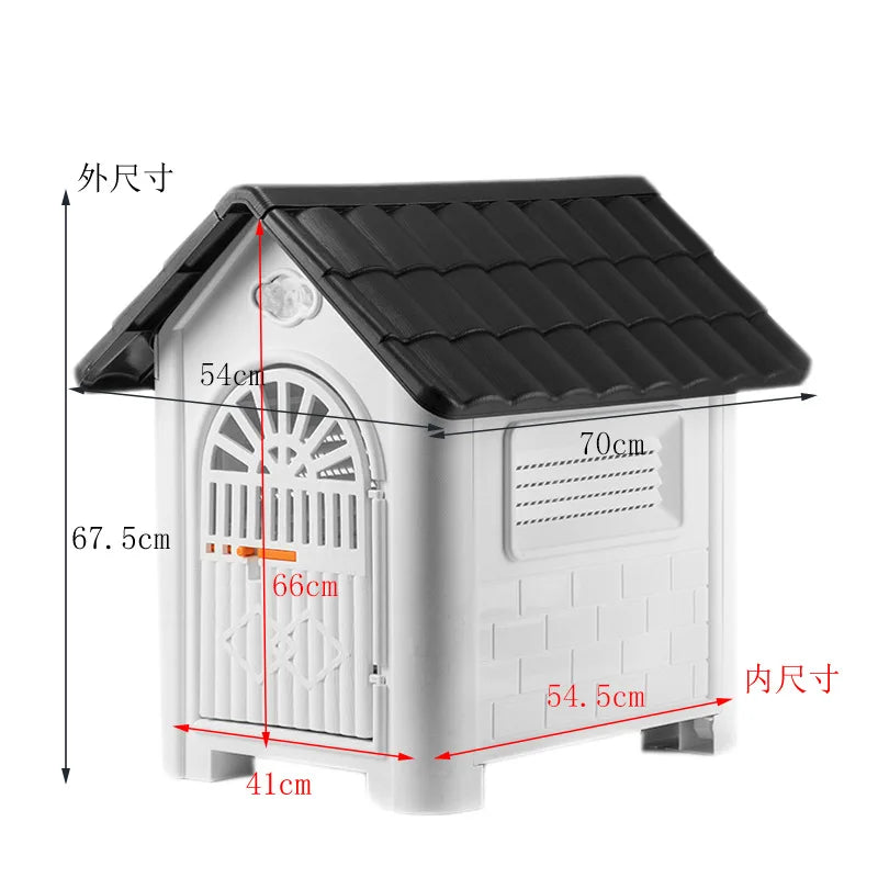 Casa para Perro Interior y Exterior con Cubierta Impermeable Removible