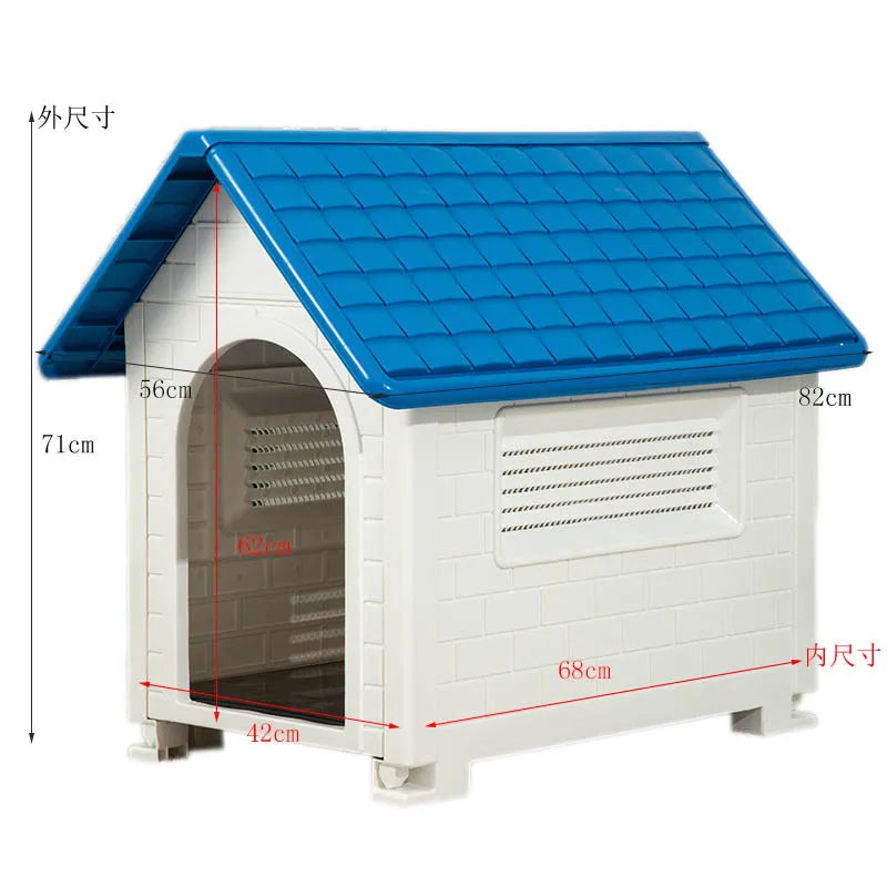 Casa para Perro Interior y Exterior con Cubierta Impermeable Removible