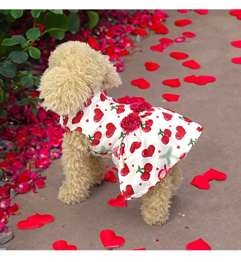 Vestido sin Mangas – Rosas y Cerezas, San Valentín