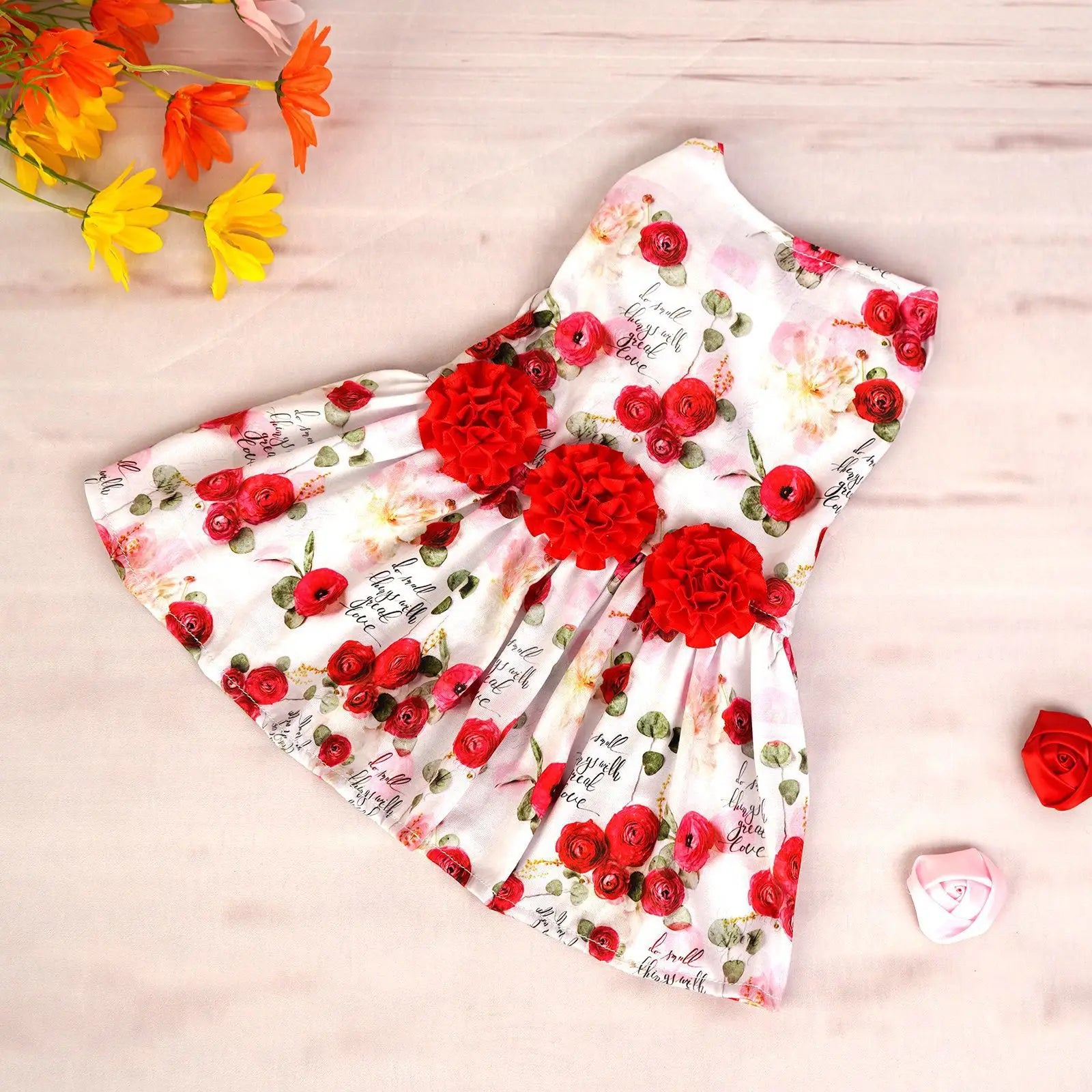 Vestido sin Mangas – Rosas y Cerezas, San Valentín