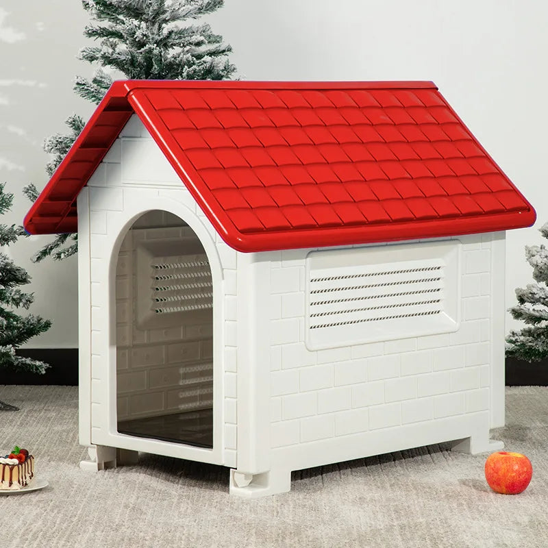 Casa para Perro Interior y Exterior con Cubierta Impermeable Removible