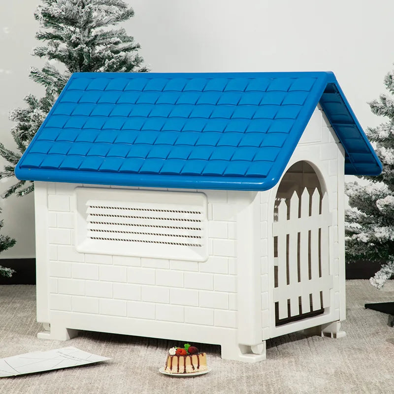 Casa para Perro Interior y Exterior con Cubierta Impermeable Removible