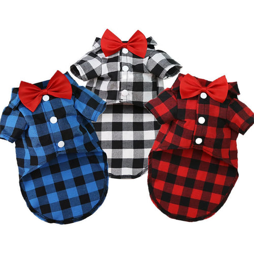 Camisa a Cuadros con Moño